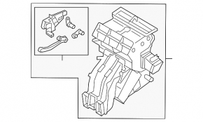 Корпус печки голый кондиционер Audi Q3 83A 19-25