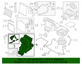 Корпус печки голый кондиционер Audi Q3 83A 19-25