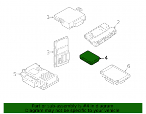 Body Comfort Control Module задний Audi Q5 80A 18-24