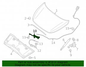 Замок капота Infiniti JX35 QX60 13-