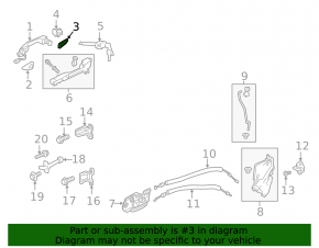 Заглушка внешней ручки передней правой Honda Passport 19-25 Button, Rear, Sedan