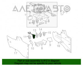 Кнопка SNOW Toyota Highlander 14-19