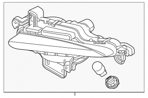 Поворотник правый Mazda 3 17-18 BM