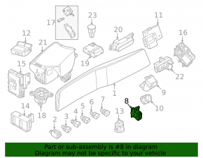 Кнопка паркинга Nissan Ariya 23-26