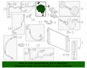 Компрессор кондиционера Acura MDX 07-13
