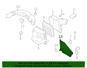 Воздухоприемник Subaru XV Crosstrek 13-17
