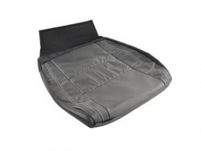 Пассажирское сидение Jeep Grand Cherokee WK2 16-17 без airbag, электро, кожа черное, повреждение водой, нерабочее, ржавое снизу, примято, под чистку, царапина