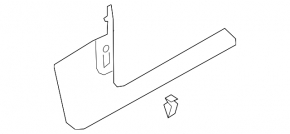 Garnitură prag interior față dreapta Audi Q3 F3 19-25 negru