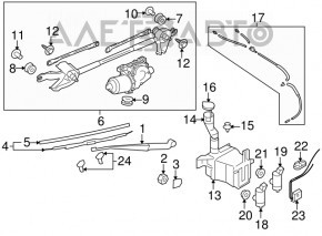 Rezervor de apă pentru spălătorul de parbriz Subaru Forester 08-13