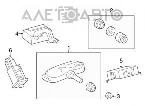 COMPUTER, TIRE PRESSURE MONITOR Lexus GS300 GS450h 06-11