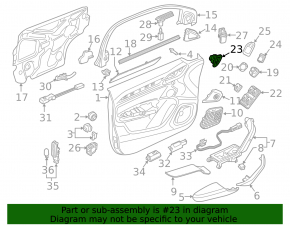 Кнопка центрального замка передняя левая Audi Q3 8U 15-18