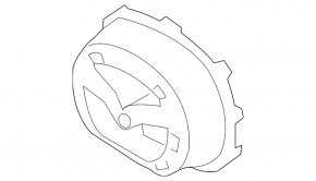Основание эмблемы решетки радиатора grill Mazda 3 17-18 BM без радара