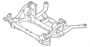 Subcadru față pentru Land Rover Range Rover Velar 18-26