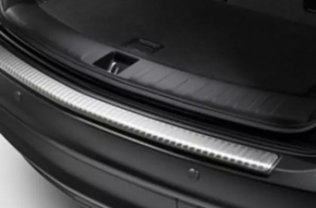 Накладка заднего бампера Acura MDX 14-16 дорест, хром