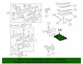 Capac motor stânga Lexus RX450 10-15 cu inserție