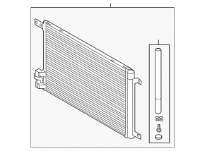 Radiator condensator aer condiționat Volkswagen Golf 22-25 GTI