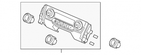 Управление климат-контролем Honda Civic X FC 16-19 auto, структура