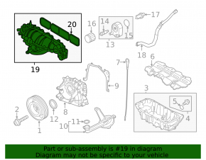 Коллектор впускной Ford Escape MK3 13-16 1.6T