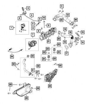 Supapă EGR EGR Jeep Grand Cherokee WK2 14-19 3.0d