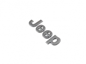 Эмблема капота Jeep Cherokee KL 19-23 серая