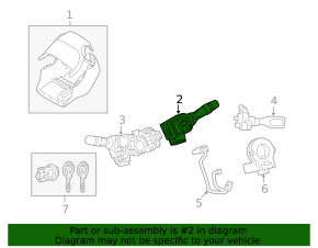 Подрулевой переключатель правый Lexus IS200 IS300 99-05