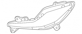 Противотуманная фара птф левая Hyundai Sonata 11-15 hybrid