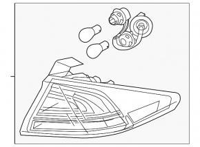 Lampa aripa exterioara stanga Hyundai Ioniq 17-22 halogen cu garnitura