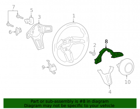 Кнопки управления на руле Mazda 3 19-23 без радара
