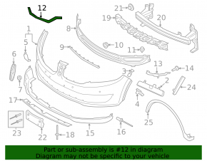 Moldura bara fata dreapta Lincoln MKX 16-