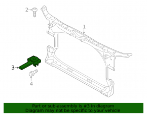 Suport radiator stânga jos Audi A6 C7 12-18 complet, format din 3 piese