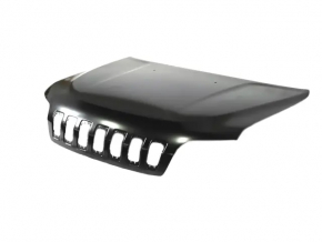 Капот голый Jeep Cherokee KL 19-23 зеленый PFP, алюминий, тычки