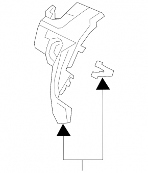 Capacul torpedoului sub butonul de start/stop pentru Honda Insight 19-22