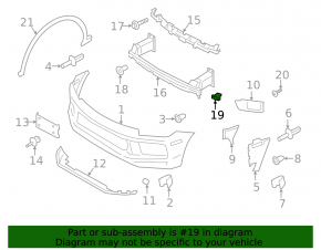 Кронштейн усилителя переднего бампера правый Porsche Cayenne 19-26