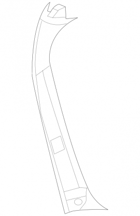 Накладка стойки двери багажника левая Mercedes W164 ML