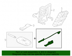 Антенна keyless Ford Ecosport 18-22