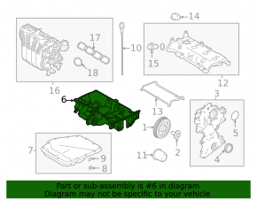 Полуподдон масляный Mitsubishi Outlander 22-26 2.5
