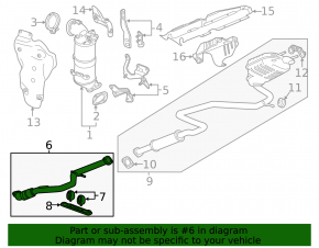 Приемная труба Chevrolet Malibu 16-23 1.5T
