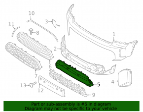Piesă inferioară bară față Mini Cooper Countryman F60 21-24