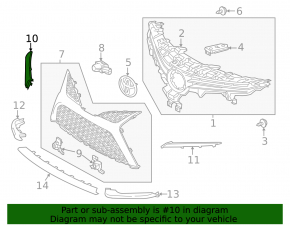 Ornamente far dreapta față pentru Toyota Camry xv70 18-20 SE, XSE