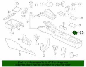 Кнопка открытия замков дверей с центральной консоли VW Jetta 11-16 USA тип 1