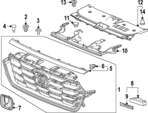 Накладка телевизора Honda CRV 23-26