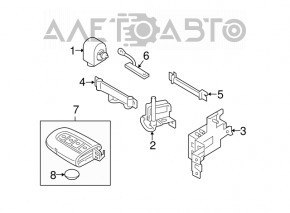 Ключ Hyundai Sonata 11-14 smart 4 кнопки, царапины