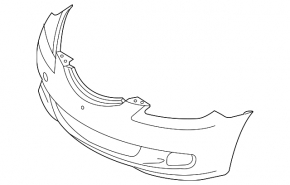 Бампер передний голый Mazda3 03-09 HB Sport