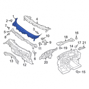 Решетка дворников пластик Ford Ecosport 18-22