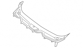 Решетка дворников пластик Ford Ecosport 18-22