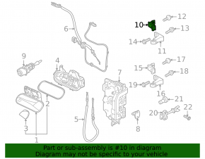 Петля двери верхняя передняя левая Volkswagen ID.4 21-22 2 части