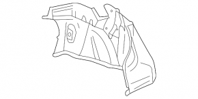 Обшивка арки правая Toyota Solara 2.4 04-08