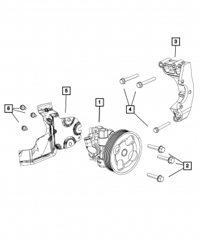 Pompa de direcție asistată hidraulic pentru Dodge Journey 11- 3.6