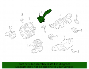 Comutatorul de sub volan din partea dreaptă Ford Focus mk3 11-18 4d tip 2