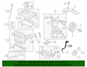 Трубка щупа Honda CRV 17-19 2.4